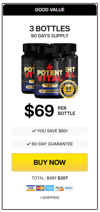 PotentVital Bottle Pricing