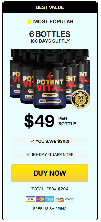 PotentVital 6 Bottle Pricing